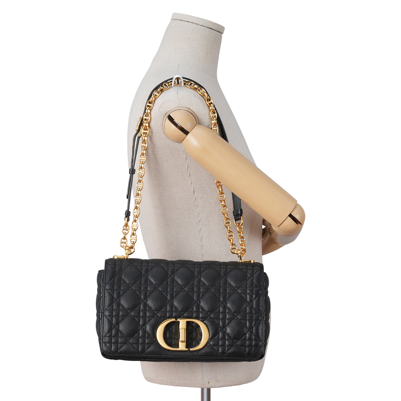 CHRISTIAN DIOR(USED)디올 카로 미듐 체인 숄더백